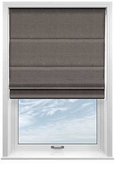 Esme, Weathered Grey - Motorised Roman Blind